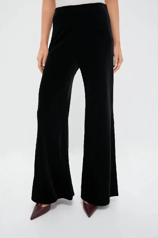 Stylish Women's Garments Black Velvet Deja Pant