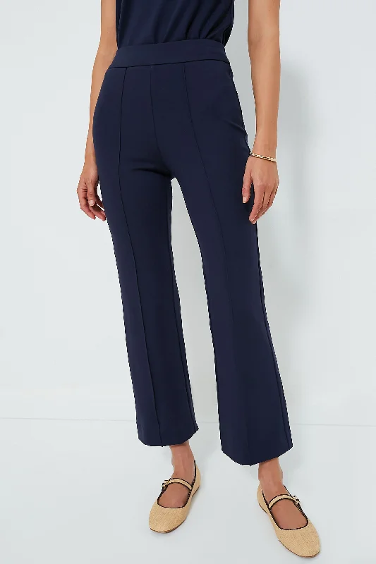 Women's Date Night Outfit Navy Knack Pant