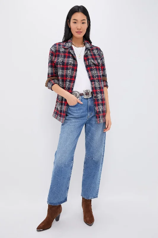 Women's Romantic Outfit Red Plaid Platt Ranch Jacket