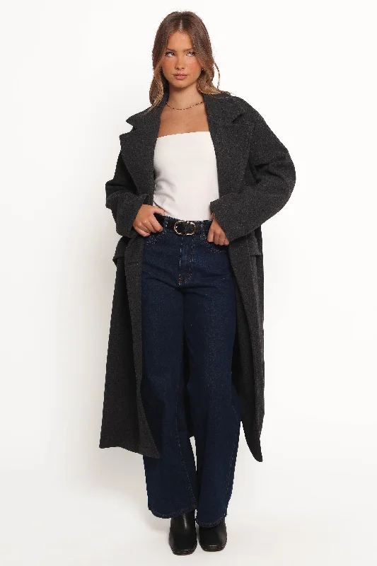 Women's Professional Garments Brylie Oversized Coat - Charcoal