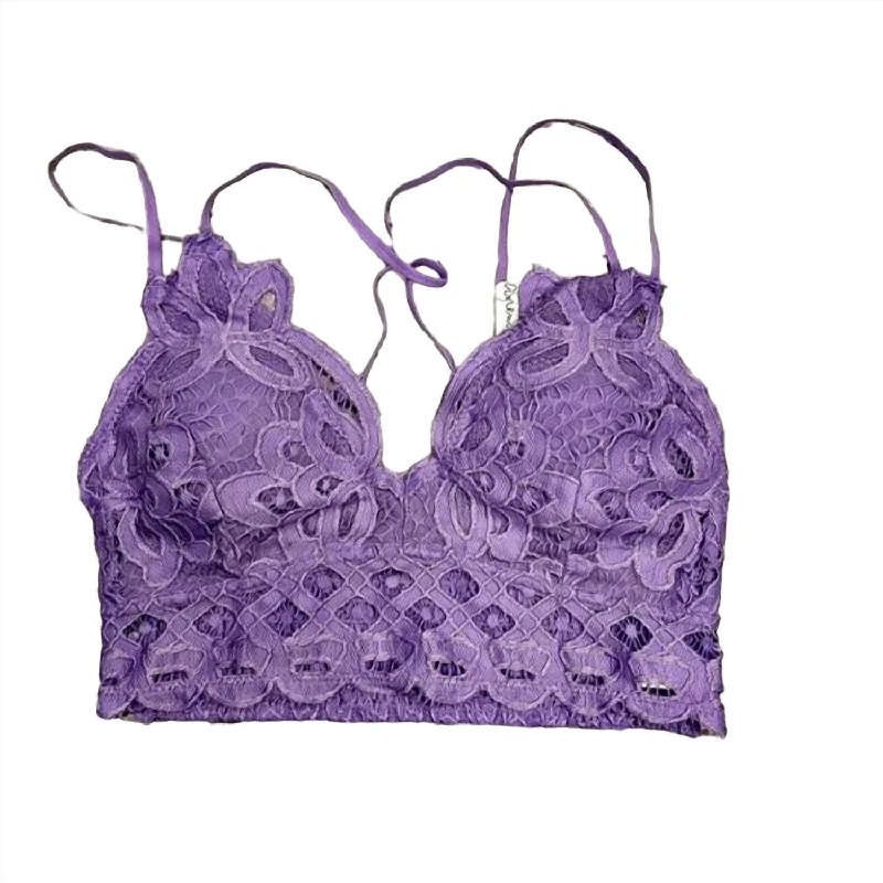 Stylish Clothes For Women Women's Lace Bralette In Lavender