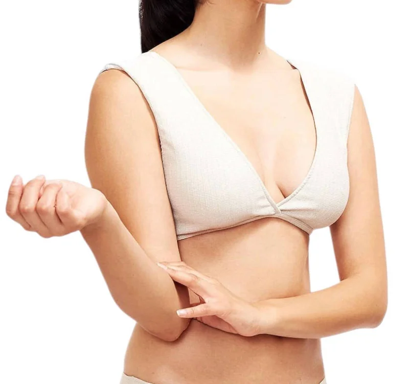 Women's Occasion Wear Apparel Jenna Bikini Top In Platinum