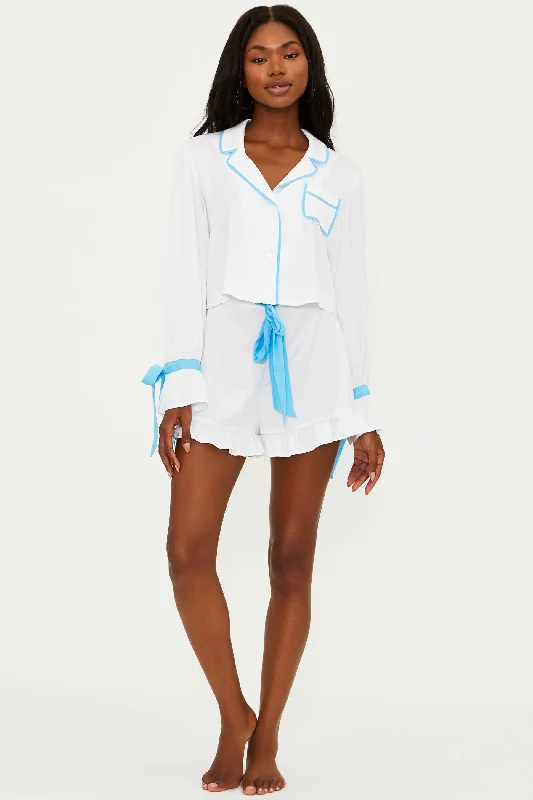 Women's Outerwear Apparel Aurora & Luna Pj Set White