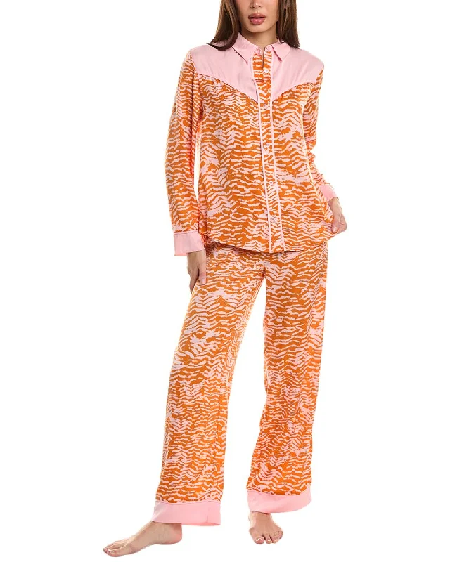Women's Work Outfit For The Office Room Service 2pc Western Pajama Set
