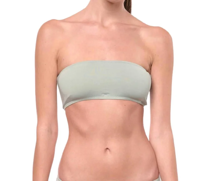 Women's Clothes And Apparel Giovanna Bandeau Bikini Top In Sage Green