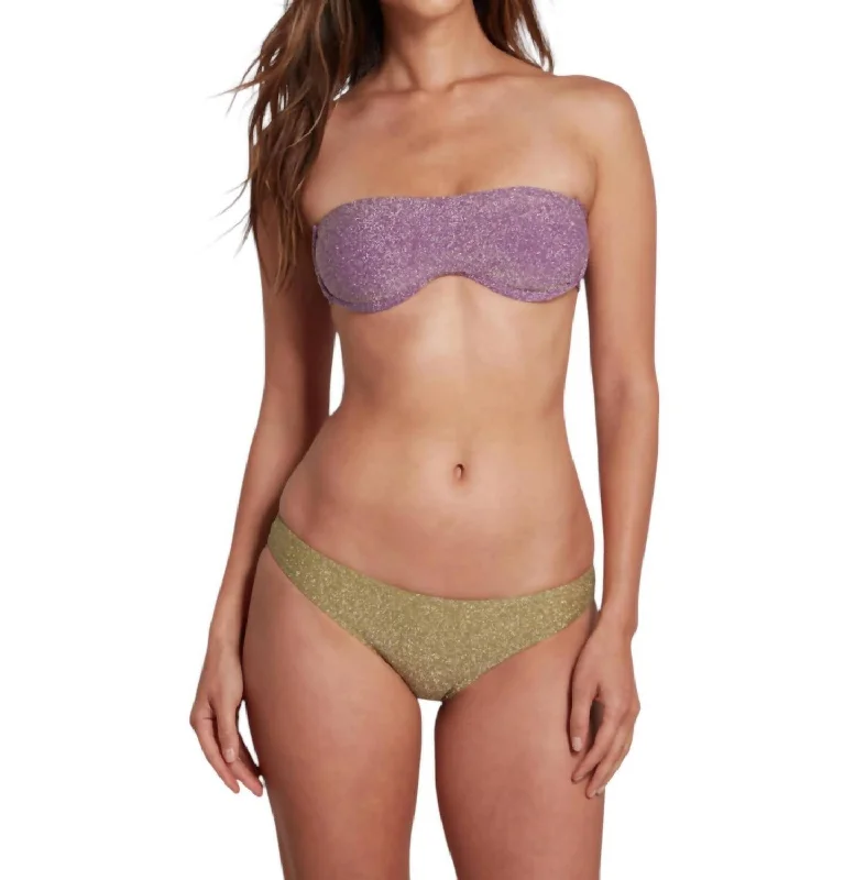 Affordable Luxury Women's Garments Brigitte Underwire Bikini Top With Removable Straps Lurex In Lilac