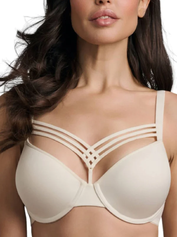 Women's Clothing With Trendy Designs Sale Dame De Paris Padded Plunge Bra In Ivory