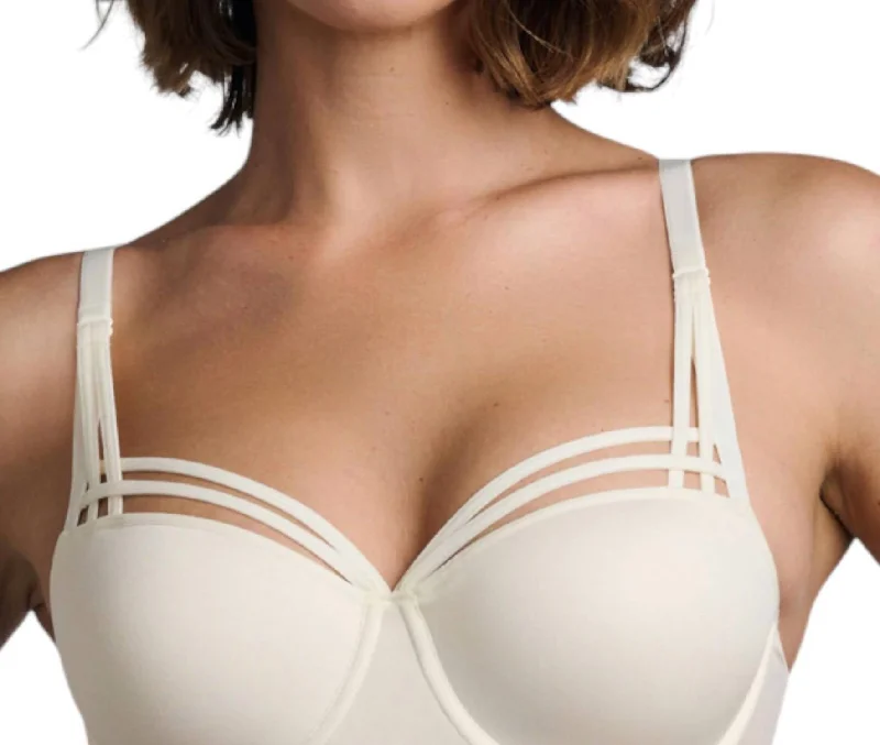 Classic Clothes For Women Sale Dame De Paris Padded Balcony Bra In Ivory
