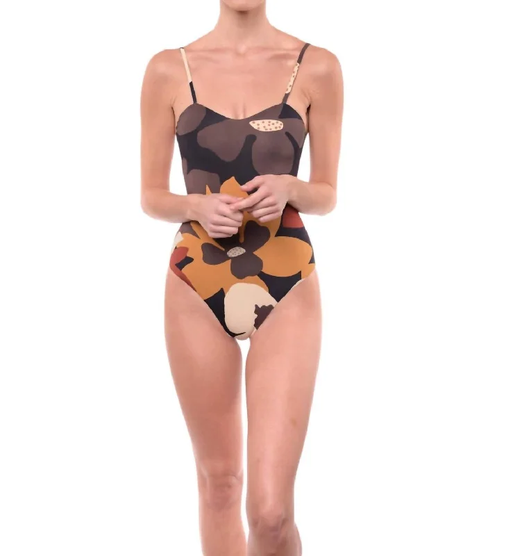 Affordable Women's Apparel Classic One-Piece Swimsuit Princess Neckline In Black