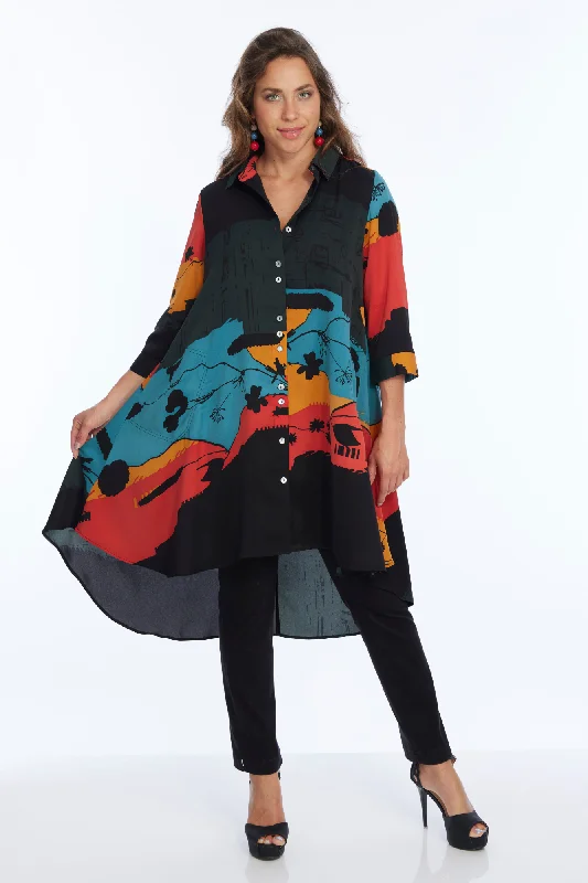 Style Without Limits Fall Floral Shirt Dress | LIOR
