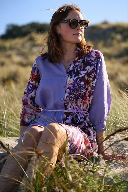 Limited Time Flash Sale Duchess Linen Shirt Dress - Chrysie - SALE