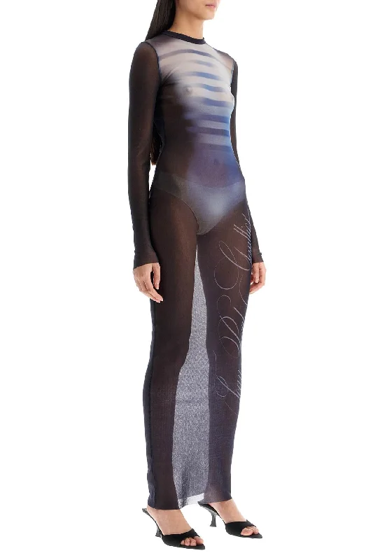 Hurry Before It's Gone Jean Paul Gaultier Long Mesh Dress 'le Mã¢Le'