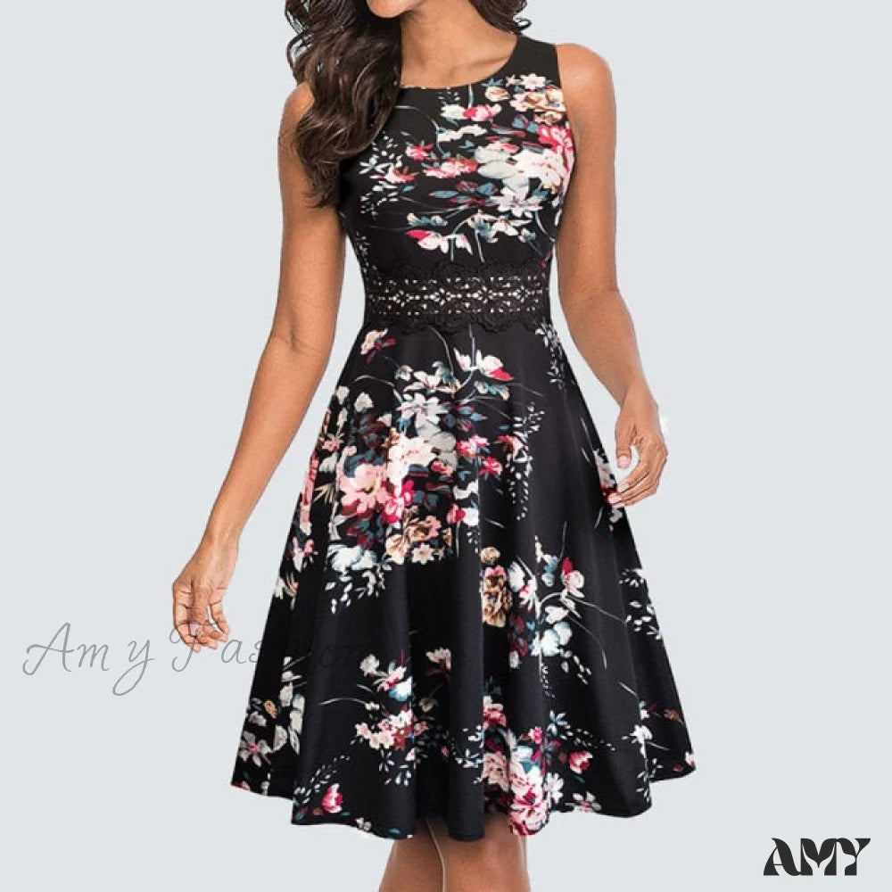 Blk and White Floral