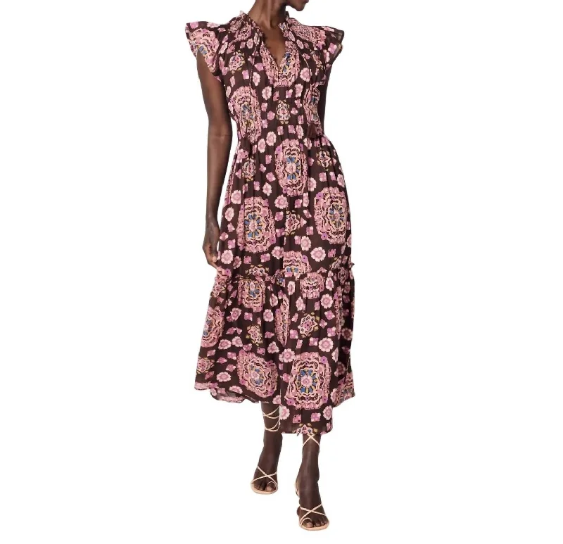 Trendy Styles Indira Ankle Dress In Avalon