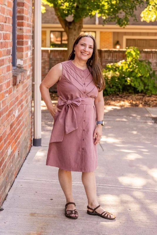 Style Your Wardrobe Sleeveless Shirt Dress