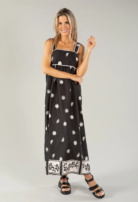 Flash Sale Now Contrast Wave Strap Printed Dress