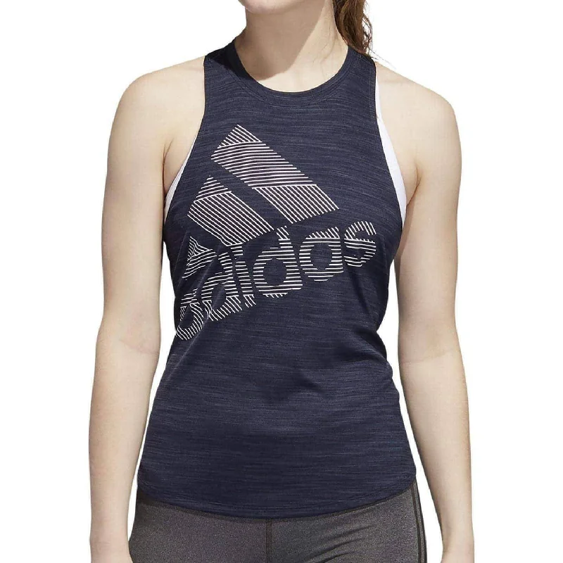 Women's Cozy Winter Attire adidas Badge Of Sport Womens Training Vest Tank Top - Blue