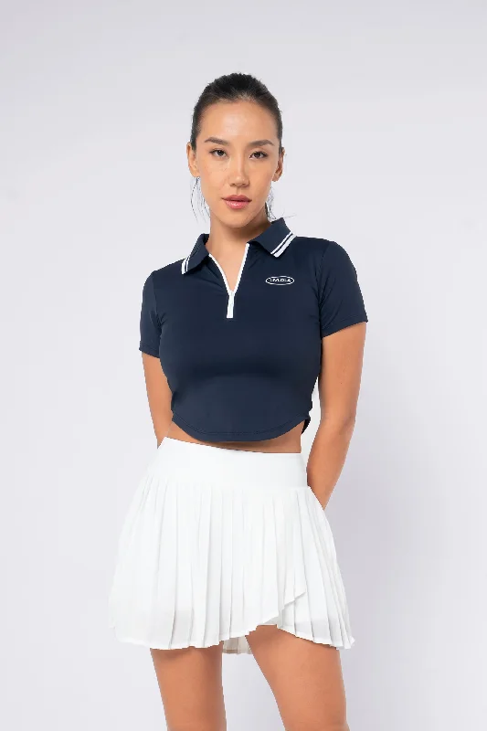 Women's Fashionable Attire For Work Courtside Polo Tee