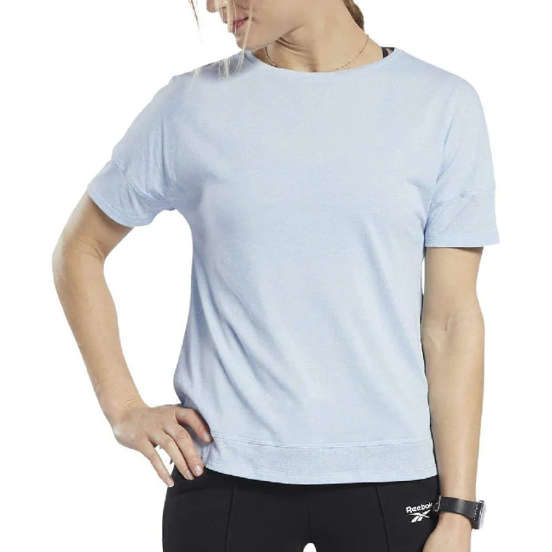 Classic Women's Apparel Reebok ActivChill + Cotton Short Sleeve Womens Training Top - Blue
