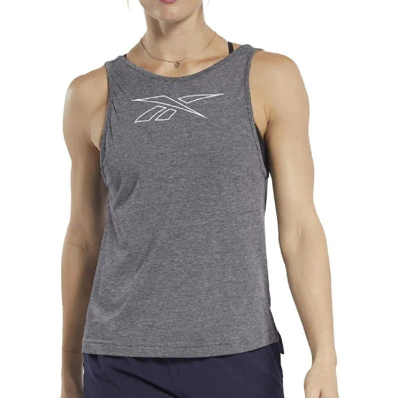 Women's Stylish Professional Apparel Reebok ActivChill + Cotton Womens Training Vest Tank Top - Grey