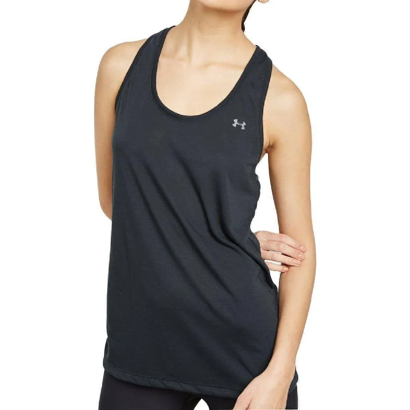 Women's Trendy Garments Under Armour Threadborne Womens Training Vest Tank Top - Black