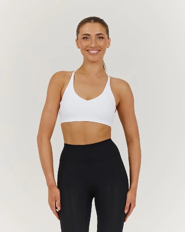 Affordable Women's Clothes LUXE KELSEY BRA - WHITE